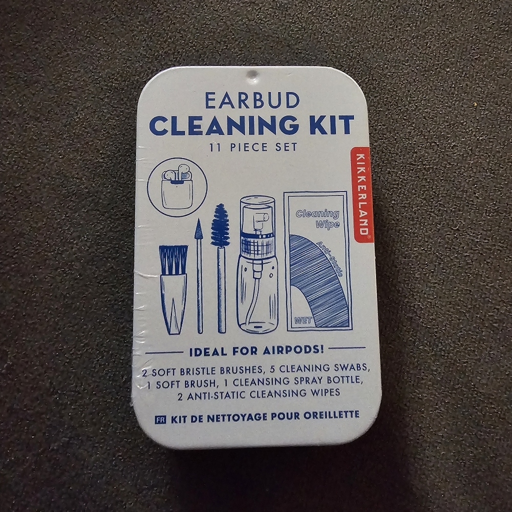 Kikkerland Earbud Cleaning Kit, 16-Piece Set